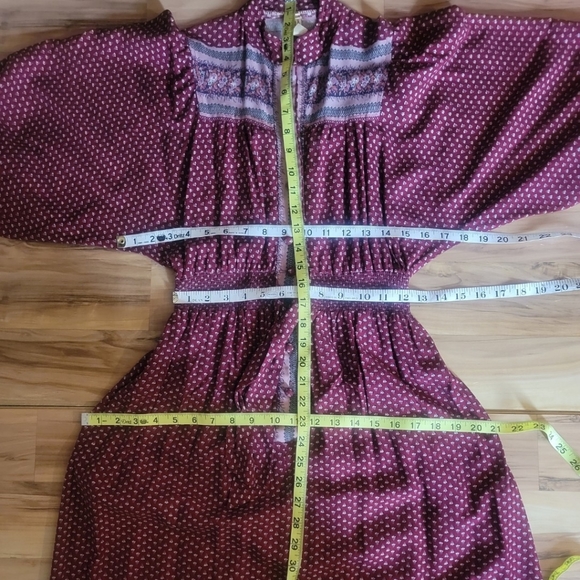 Vintage 70s Boho Peasant Dress - Picture 9 of 11